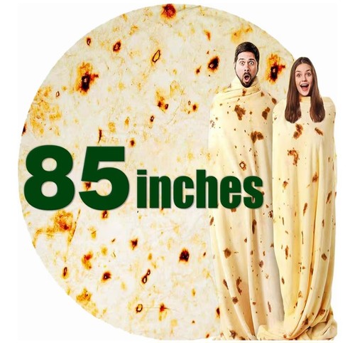 Burrito tortilla blanket 85in - tortilla,