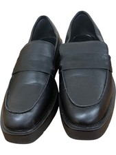 Next Black Leather Loafers Slip On Moccasin - UK7 EU41