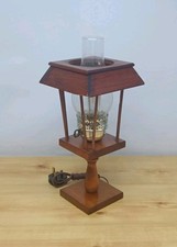 Vintage 1970s Wooden Ships Cabin Electric Lamp - Nautical - Man Cave - Working