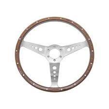 MOTO-LITA 15" MK3 DISHED STEERING WHEEL MID-BROWN VARNISH