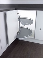 Corner Carousel Kesseböhmer Arena 180' carousel Chrome Min 900mm Unit