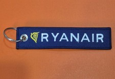 Airline Embroidered Cabin Crew Pilot Keyring Keychain Tag Ryan Air New