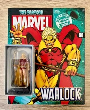 Eaglemoss Classic Marvel Figurine Collection #90 Warlock + Magazine New