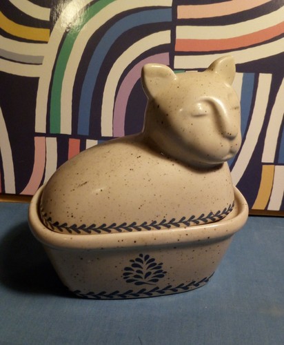 Cat ceramic butter - cat,