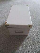 Bundle White Ikea Cardboard Collapsible storage box & lid x 2 - Original