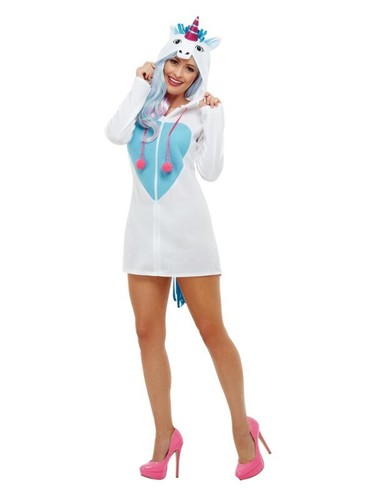 Unicorn hooded costume adult - costume,