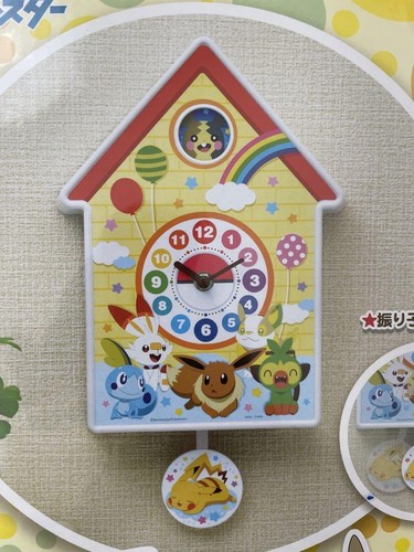 Pokémon pendulum wall clock - pokémon,