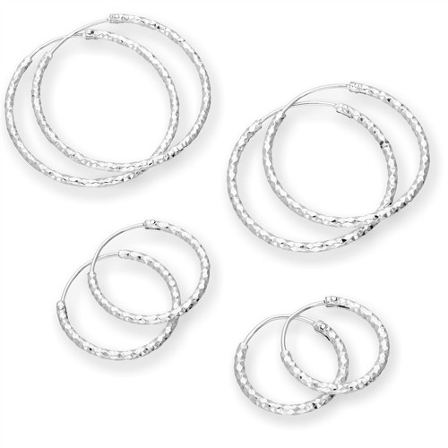 Sterling silver diamond cut - sterling,