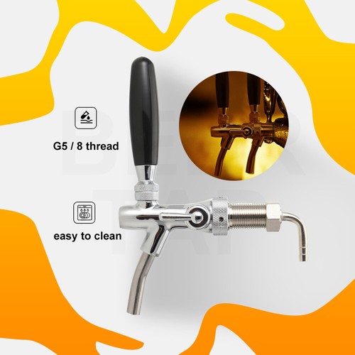 Beer tap shank long - g5/8,