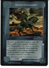 MIDDLE EARTH THE LIDLESS EYE RARE CARD INDUR UNLEASHED ex