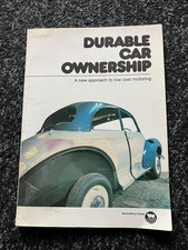Durable Car Ownership book - Charles Ware - Morris Minor Centre