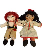 Rosie and Jim 40cm / 16" Rag Dolls ITV 1990s