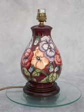 Moorcroft 'Pansy' Table Lamp