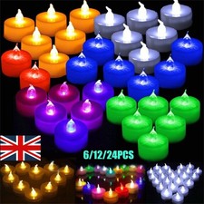 60PCS Led Tea Lights Candles LED FLAMELESS Battery Operated Wedding Christmas