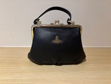 VIVIENNE WESTWOOD BLACK LEATHER GRANNY FRAME PURSE NEW WITHOUT TAGS