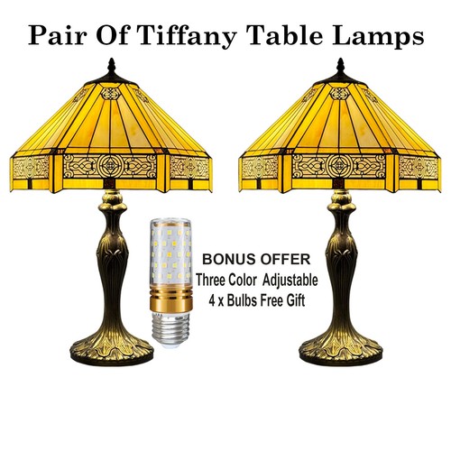 Pair tall tiffany - of,