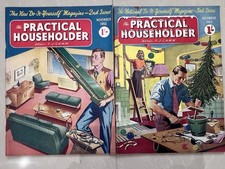 The Practical Householder 2nd & 3rd Issues – Nov & Dec 1955 Early DIY Magazines