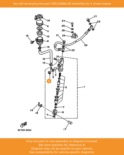 Yamaha circlip 2vn 25866 00 - circlip,, 2vn-25866-00