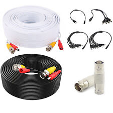 BNC DC CCTV Security Video Camera DVR Data Power Extension Cable 5m 10m 20m 30m>