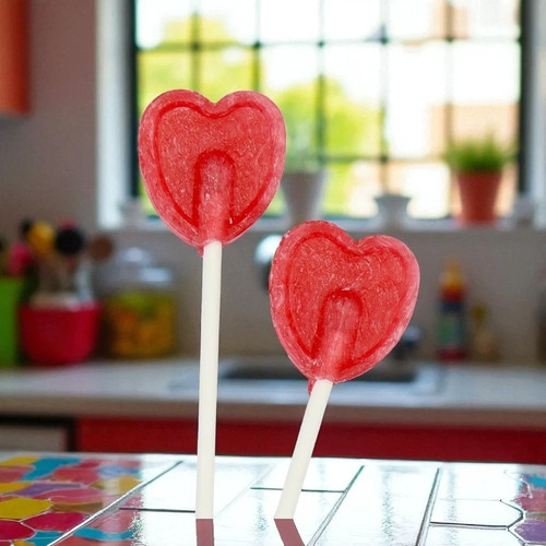 Heart shaped fruit flavour - shaped,