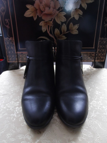 Ladies leather suede black - ladies,