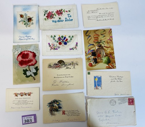 Vintage antique greetings - /,