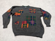 Vtg Pure Wool Jumper Mens L