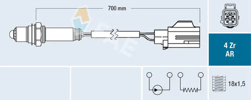 Lambda sensor 75637 fae - 75637, for