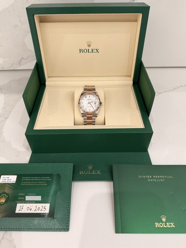Rolex datejust steel rose - 36,