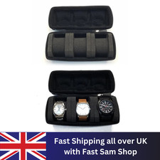 3 Slots,Travel Watch Organizer-Watches-Case Roll-Box-Watch Storage Pouch Jewelry