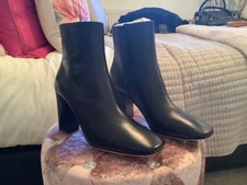 JOSEPH Square Heel Ankle Boots in Black - UK 6 size 39