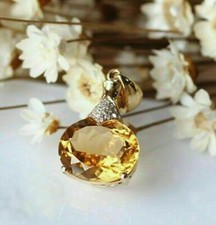 3Ct Oval Lab Created Citrine