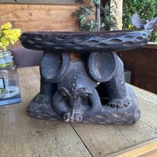 African Tribal Wooden Bamileke Elephant Stool