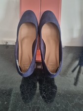 M&S Navy Court Shoe Size 5 1/2