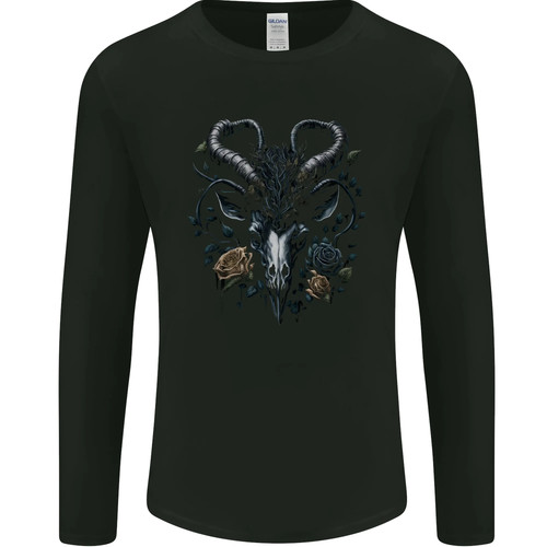 Gothic goat skull with - a,