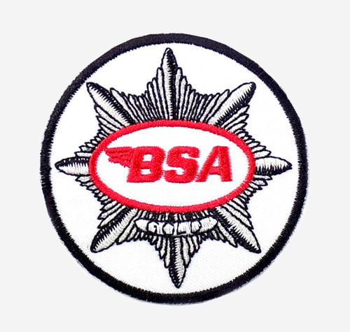 Bsa embroidered patch - embroidered, iron/sew