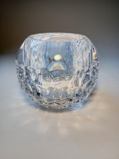 Nachtmann Crystal Glowball Faceted Tea Light Votive Candle Holder