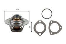 THERMOSTAT, COOLANT GATES