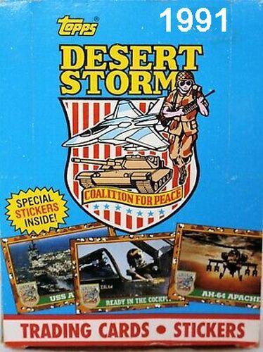 1991 desert storm - trading, card