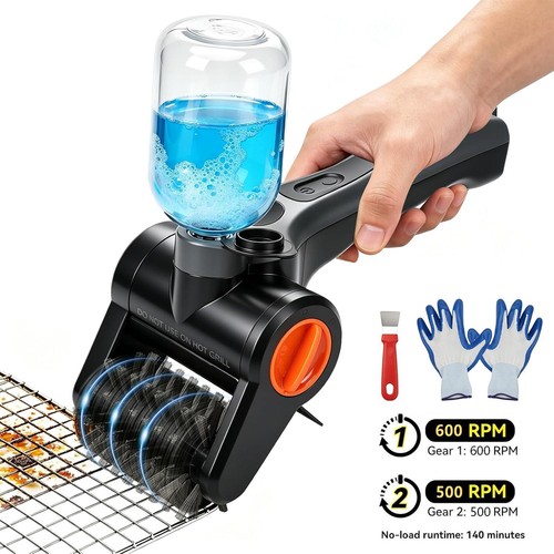 Electric bbq grill - grill, cleaner