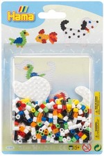 Hama Beads Animals Dog Fish Duck Small Blister Pack Gift Set Pegboards Activity
