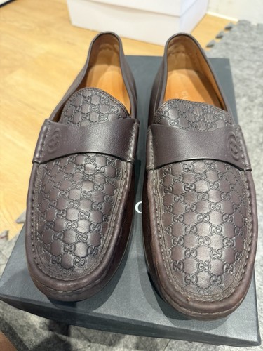 Gucci brown leather - brown,