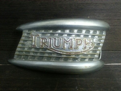 Vintage 80s triumph metal belt - triumph,