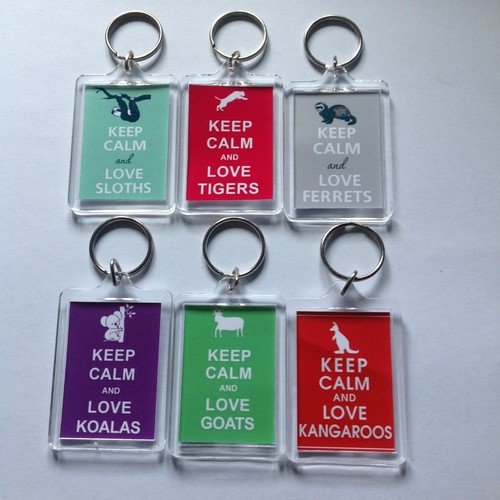 Various animals keep calm and - keep,