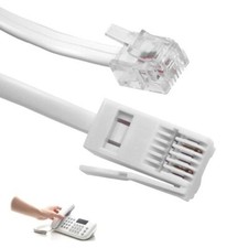 G-PLUG long BT Telephone Cable to RJ11 ADSL Modem Male – 2 Wires 6P2C White E