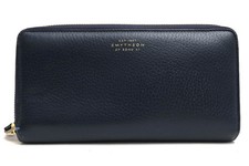 Smythson Men's Navy Leather