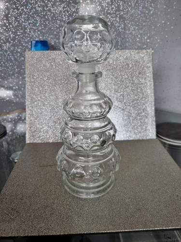 Vintage glass french carafe - vintage,