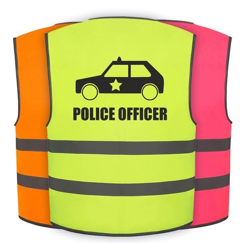 Police officer vis vest - officer, hi