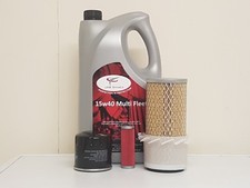 Filter Service Kit & 5Ltr Engine Oil Suits Kubota B6200,B7100, B7200