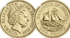 Jersey  ?? 1£ Pound Coin 2005 Resolute Ship New UNC from Bank Bags